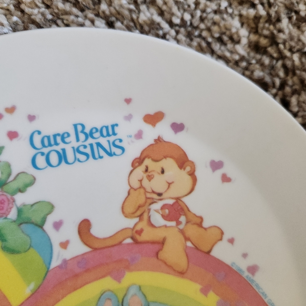 VINTAGE Care Bears Kids Plate - Picture 3 of 6